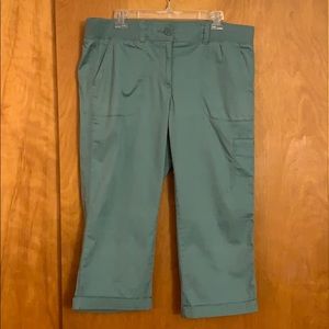 Turquoise Crop Pant
